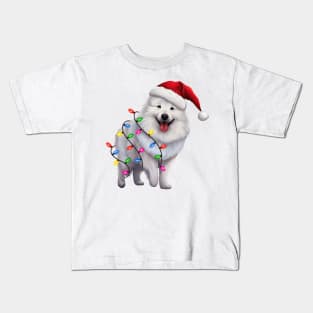 Christmas Samoyed Kids T-Shirt